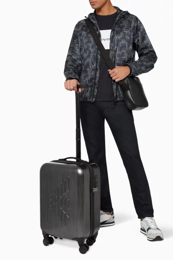 حقيبة سفر ABS مزينة بشعار النسر