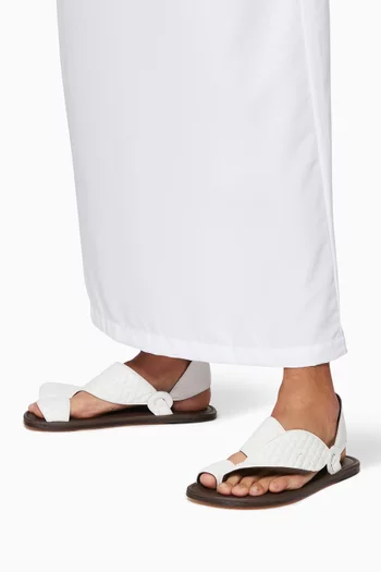 Arabian Vela Lamb Matelasse Sandals    