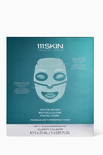 Anti Blemish Bio Cellulose Facial Mask, Pack of 5      