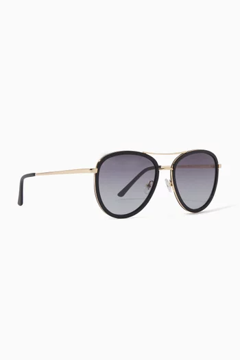 Saint Tropez Sunglasses in Acetate & Stainless Steel   