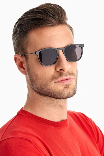 D Frame Sunglasses in Acetate   