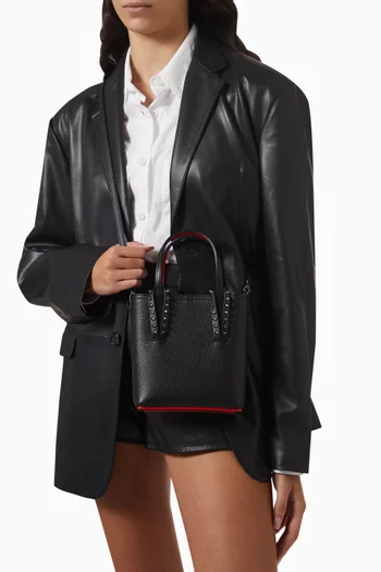 Cabata N/S Mini Tote Bag in Leather