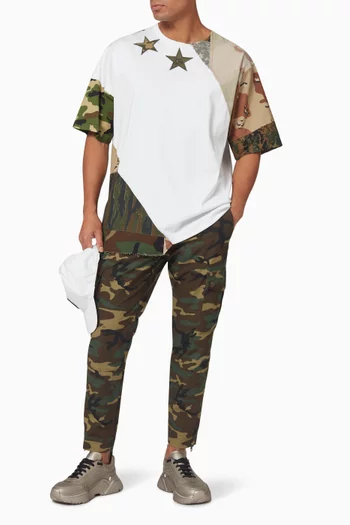 Reborn To Live Camo Pants in Cotton   