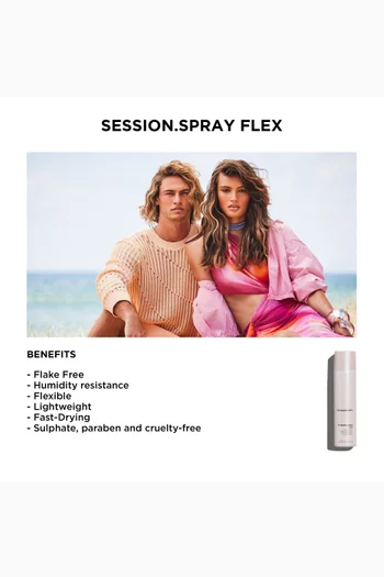 SESSION.SPRAY FLEX – Flexible Hair Styling Spray for All Hair Types, 400ml
