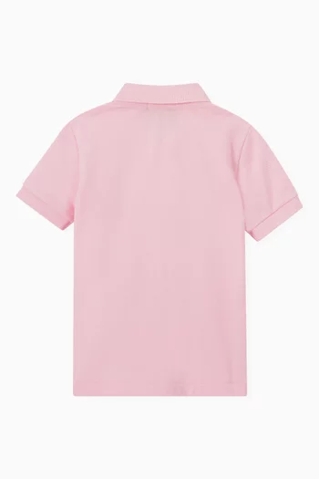 Basic Logo Polo Shirt in Cotton