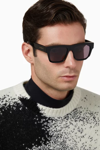 Givenchy 52 Smoke Sunglasses in Acetate