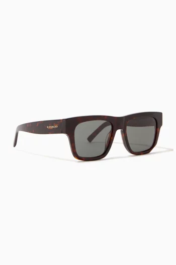 Givenchy 52 Dark Havana Sunglasses in Tortoiseshell