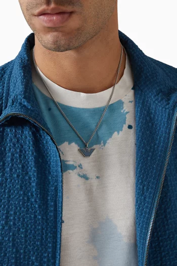 EA Eagle Essential Necklace in Stainless Steel  