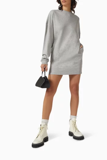 Brielle Mini Sweatshirt Dress in Cotton