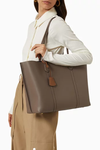 Perry Tote Bag in Pebbled Leather   