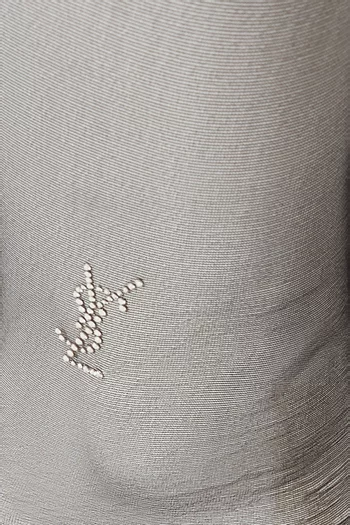 Embellished Logo Tights in Sheer Nylon