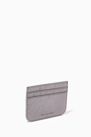 Le Cagole Card Holder in Metallic-leather