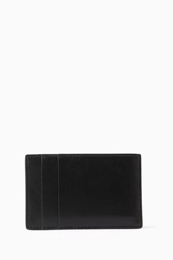 Logo-print Card Holder in Leather