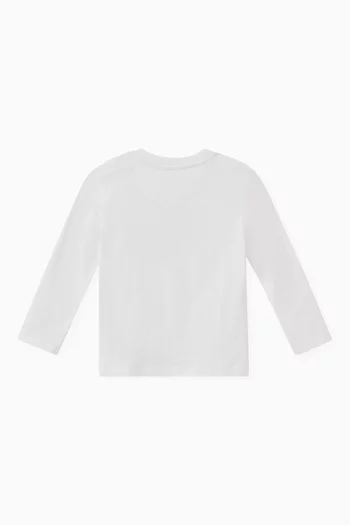 Monogram-print T-shirt in Organic Cotton-jersey