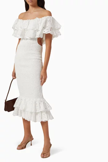 Luisa Midi Dress in Cotton