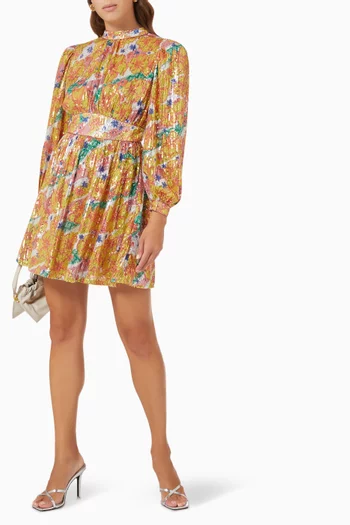 Agata Mini Dress in Sequins
