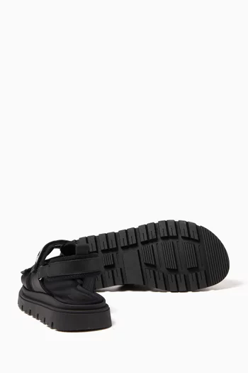 DG Logo Tape Essential Sandals in Leather