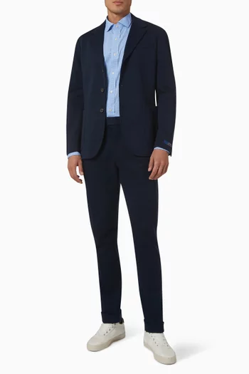 Double-Knit Suit Trousers Cotton-polyester Blend
