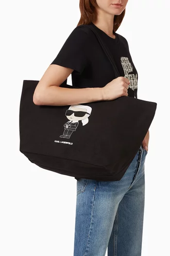 K/Ikonik 2.0 Karl Shopper in Recycled Cotton Canvas