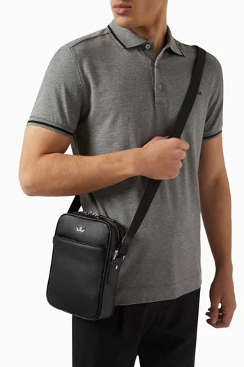 Medium Award Messenger Bag in Italian Leather