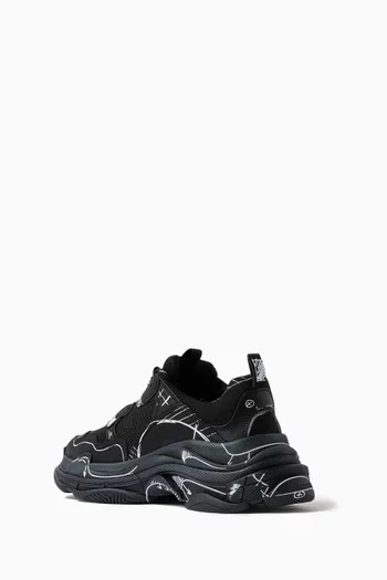 Triple S Sketch Sneakers in Double Foam & Mesh
