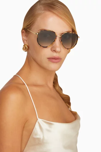 Saint Tropez Sunglasses in Acetate & Metal