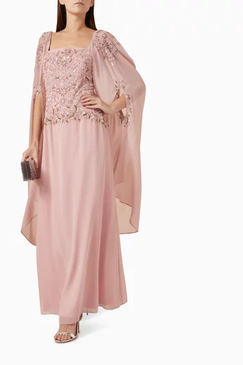 Embellished Gown in Georgette