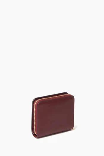 Small Morgan Compact Wallet in Leather