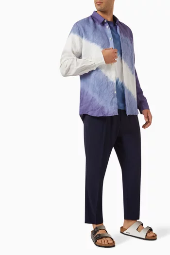 Caroubis Tie-dyed Shirt in Linen