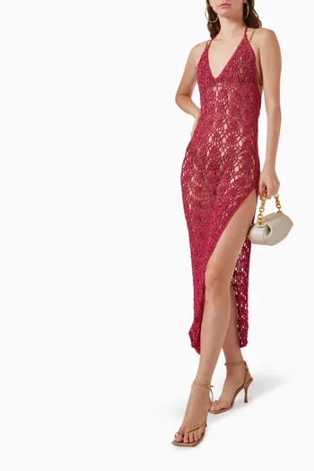 Shell Backless Dress in Crochet