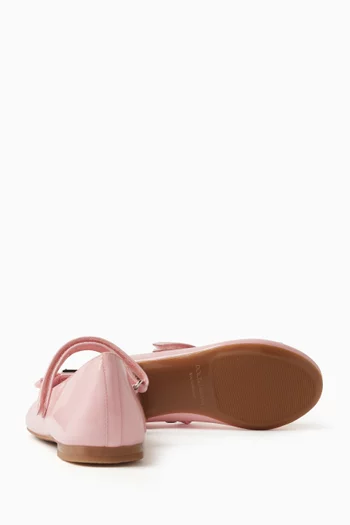 Bow Ballerina Flats in Patent Leather