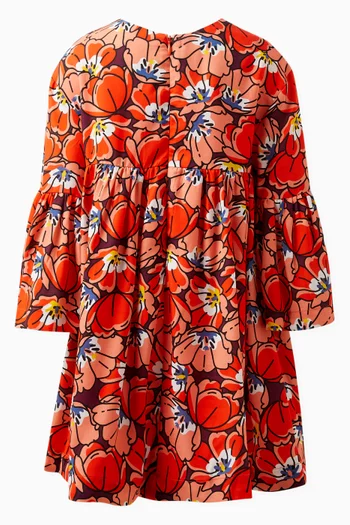 Floral Print Dress in Lyocell