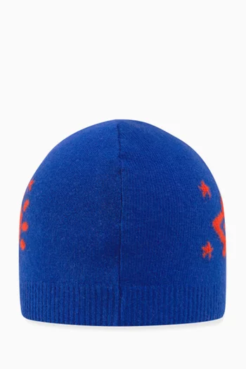 Interlocking G & UFO Hat in Wool Knit