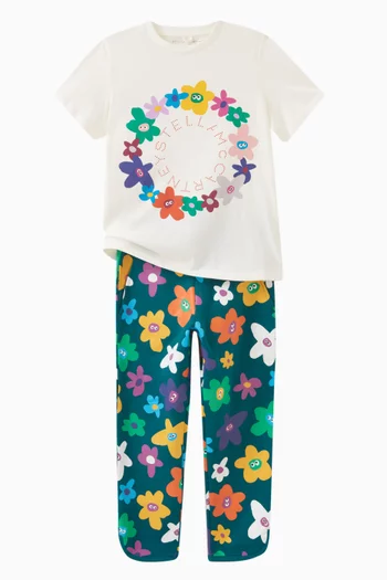 Floral Trackpants in Jersey
