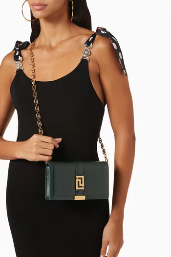 Mini Greca Goddess Bag in Calf Leather