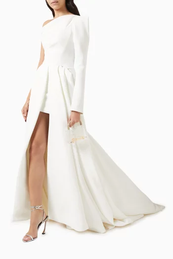 Audacity One-shoulder Gown