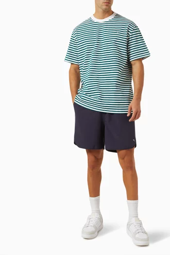 MMQ Service Line Striped T-shirt in Cotton-jersey