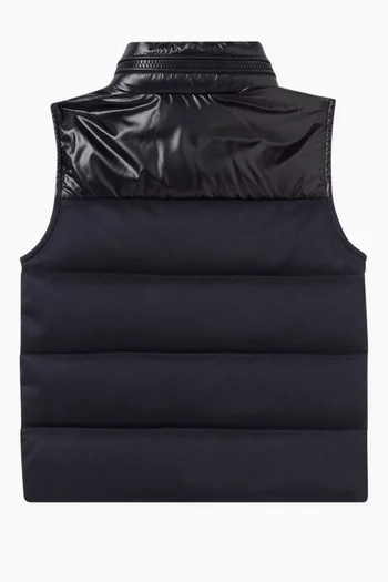 Peter Vest in Down-filled Quilted Nylon