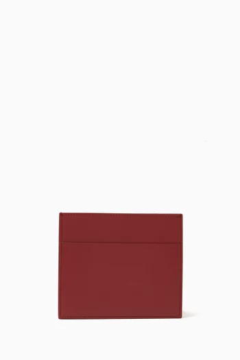 Vertical Card Holder in Calf Leather