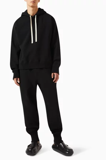 Drawstring Hoodie in Cotton-cashmere
