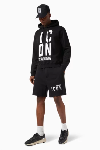 Icon Squared Cool Hoodie in Cotton