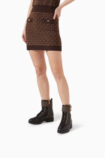 Rory Lace-up Ankle Boots in Leather
