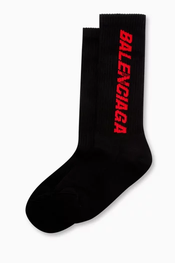 Racer Logo Socks in Cotton-blend