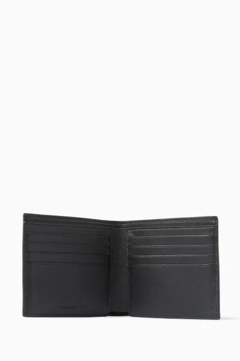Cash Square Folded Wallet in Leather