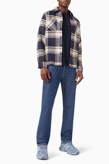 Whiting Checked Overshirt in Recycled Cotton-blend