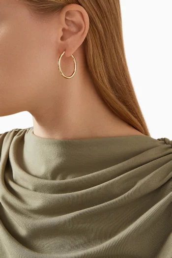 Classic Hoop Earrings in 18kt Gold-plated Sterling Silver