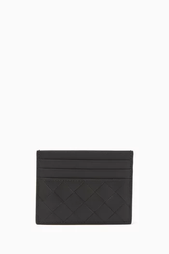 Card Case in Intrecciato Leather