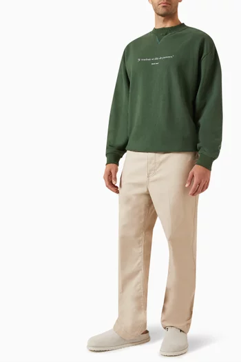 Crewneck Sweatshirt in Cotton