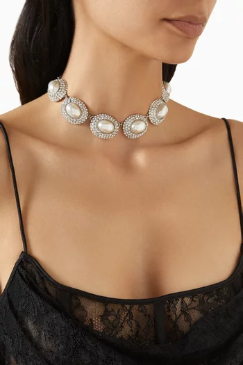 Crystal Pearl Necklace