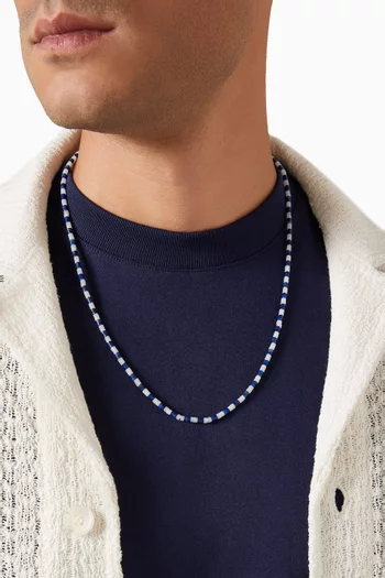Kai Lapis Lazuli & Moonstone Necklace in Sterling Silver